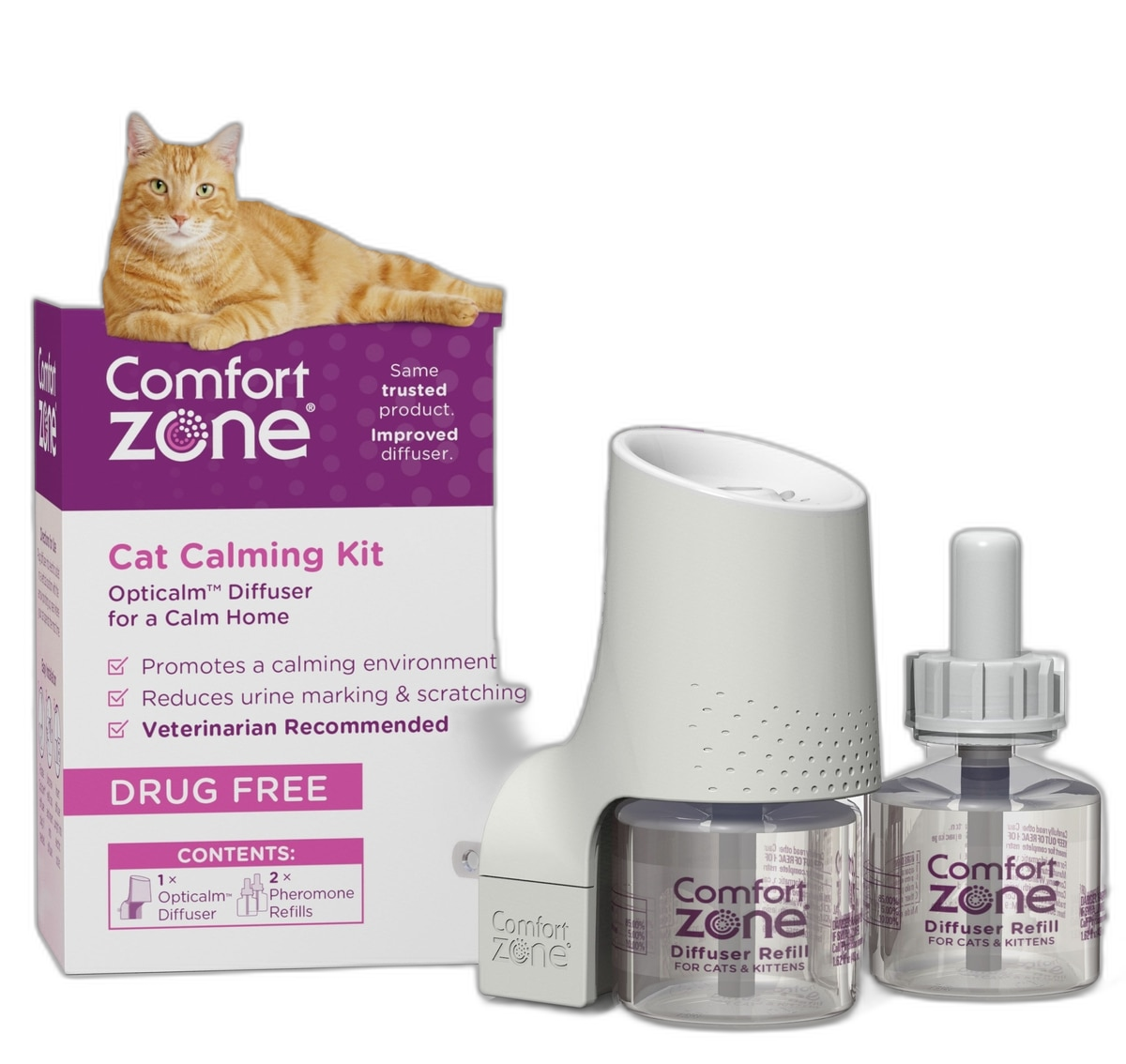 Comfort Zone Calming Diffuser Kit for Cats