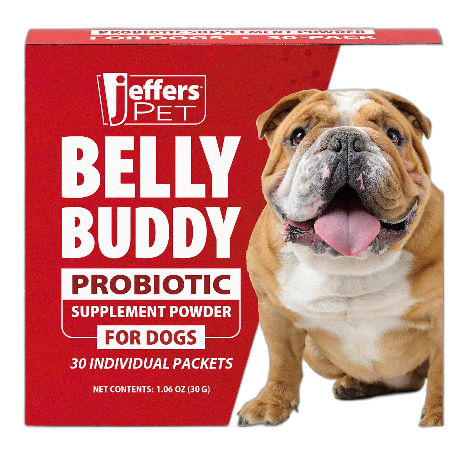 Jeffers Belly Buddy Probiotic Packets Digestive Aid Powder Supplement
