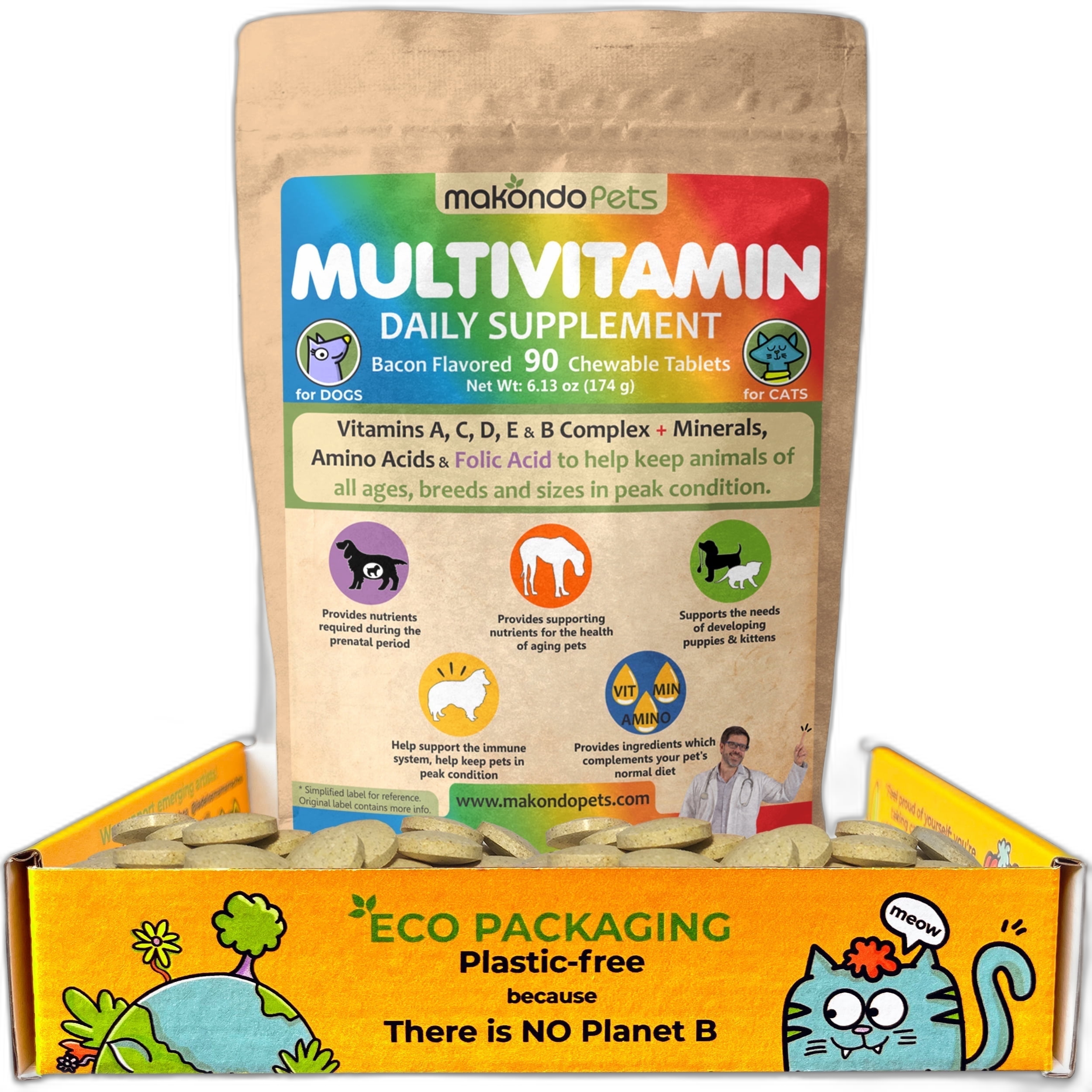 Makondo Pets Multivitamin for Dogs and Cats pet supplement
