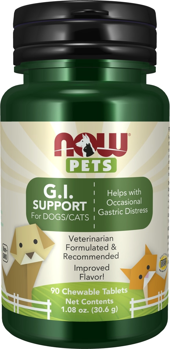 NOW Pets G.I. Support for Dogs/Cats pet supplement