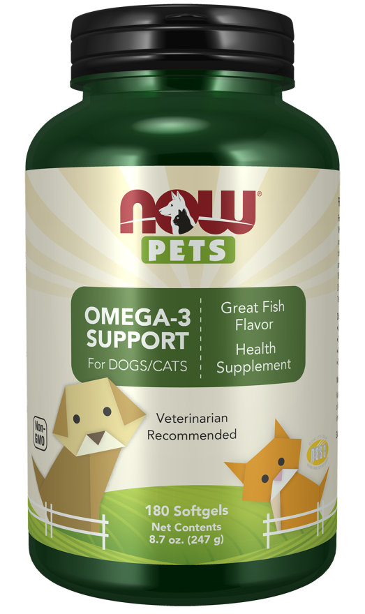 NOW Pets Omega-3 Support for Dogs & Cats