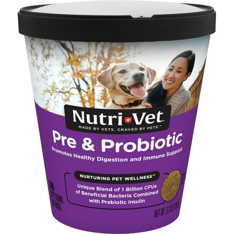 Nutri-Vet Pre & Probiotic Soft Chews for Dogs