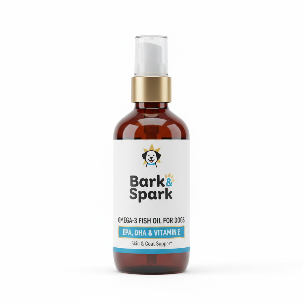 Bark & Spark Omega-3 Fish Oil for Dogs - EPA, DHA & Vitamin E