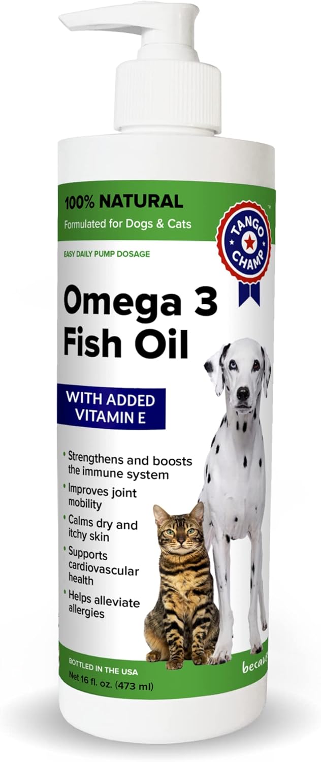 Belly Champ Omega 3 Alaskan Fish Oil for Dogs & Cats pet supplement