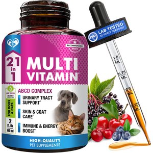 Beloved Pets 21-in-1 Multivitamin Liquid with Glucosamine & Cranberry for Overall Wellness by Beloved Pets