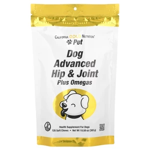 California Gold Nutrition Pet, Dog Advanced Hip & Joint, 120 Soft Chews