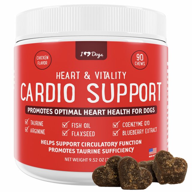 Cardio Heart Health Chicken Flavored Tablets Supplements for Cats & Dogs