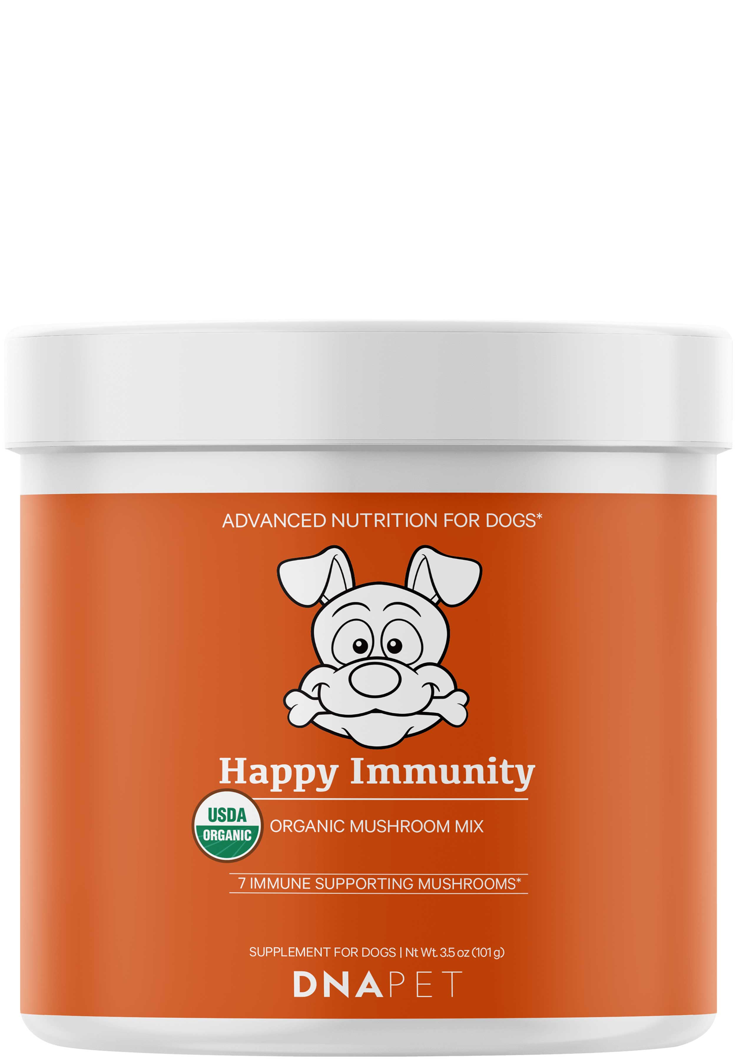 Codeage DNA Pet, Happy Immune Support, Organic Mushroom Mix