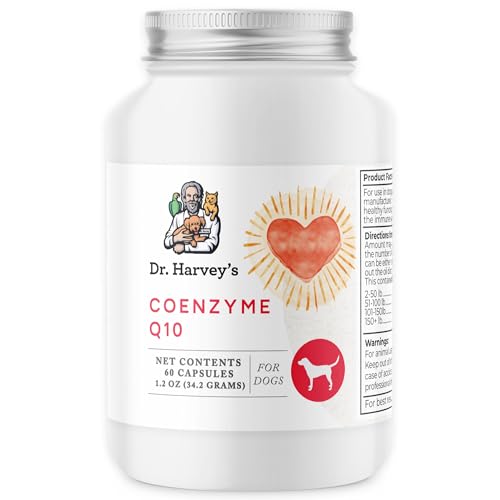 Dr. Harvey's Coenzyme Q10 Supplement for Dogs and Cats, 60 Capsules pet supplement
