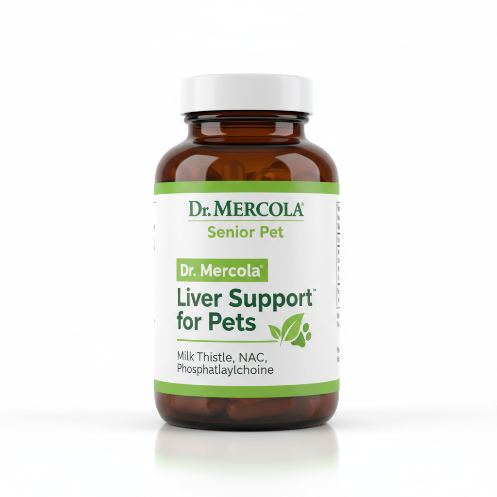Dr. Mercola Liver Support for Pets - Milk Thistle, NAC, Phosphatidylcholine