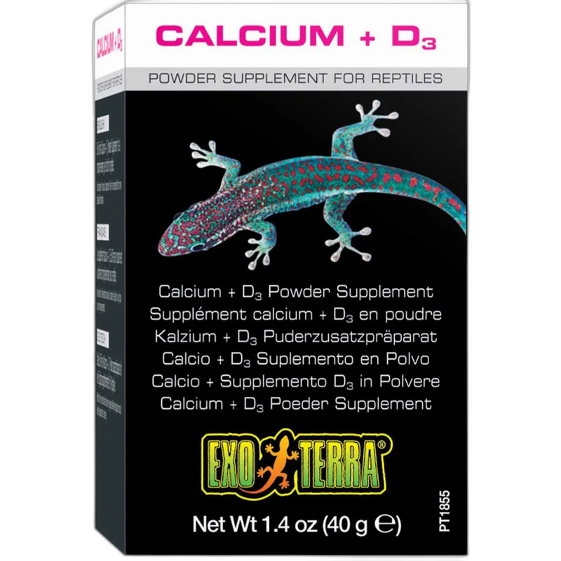 Exo Terra Calcium + D3 Powder Supplement
