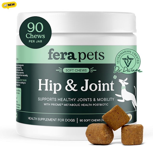 Fera Pet Organics Organic Hip + Joint Supplement for Dogs - Turmeric & Collagen pet supplement