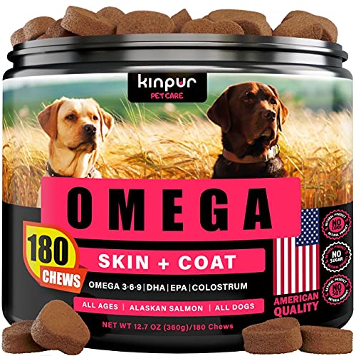 Kinpur Omega 3 Fish Oil for Dogs - EPA DHA with Vitamin E