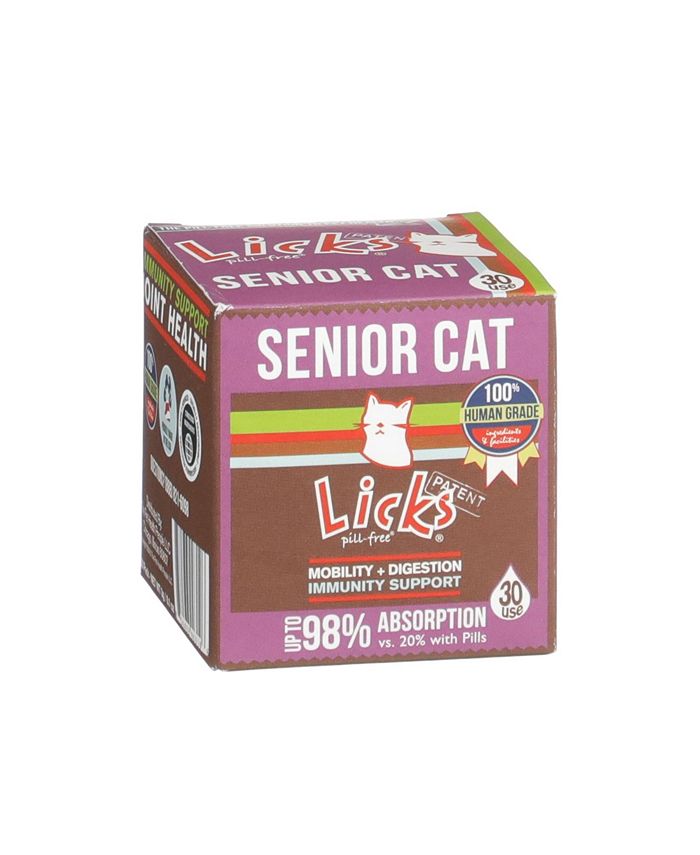 Licks Pill-Free SENIOR Mobility + Long-Term Health Support Senior Cat Supplement by Licks Pill-Free