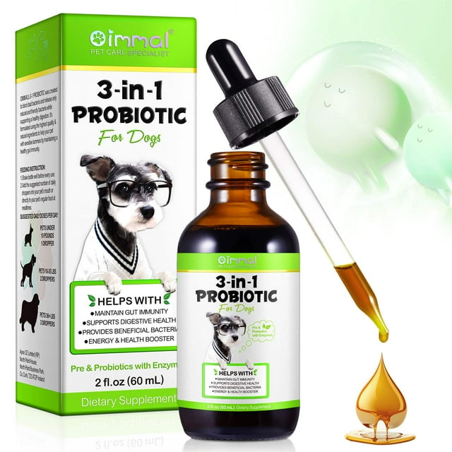Liquid Probiotics for Dogs 3 in 1 Dog Probiotic Drops digestive health supplement