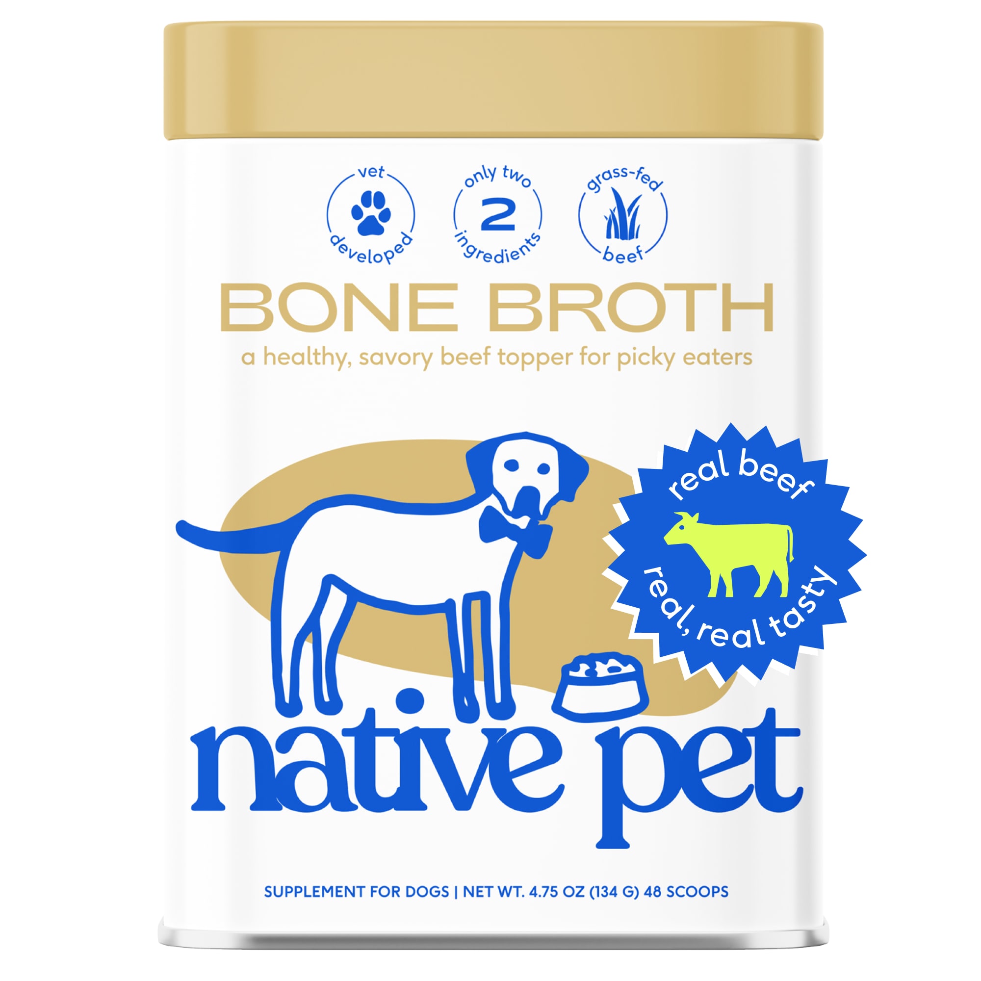 Native Pet Bone Broth Dog Food Topper pet supplement