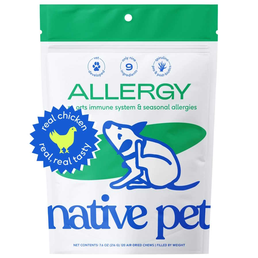 Native Pet Organic Air-Dried Immunity Chews for Dogs pet supplement