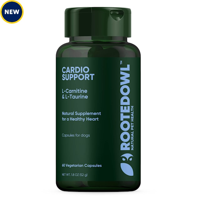 Natural Cardio Support Capsules Supplement with L-Taurine & L-Carnitine for Dogs