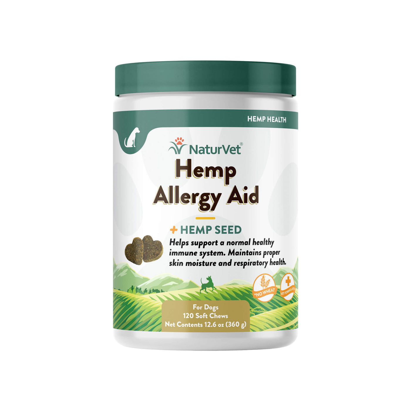 NaturVet Aller-911 Advanced Allergy Aid Plus Immune Support Soft Chews for Dogs, 60 Count