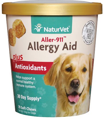 NaturVet Aller-911 Allergy Aid Plus Antioxidants