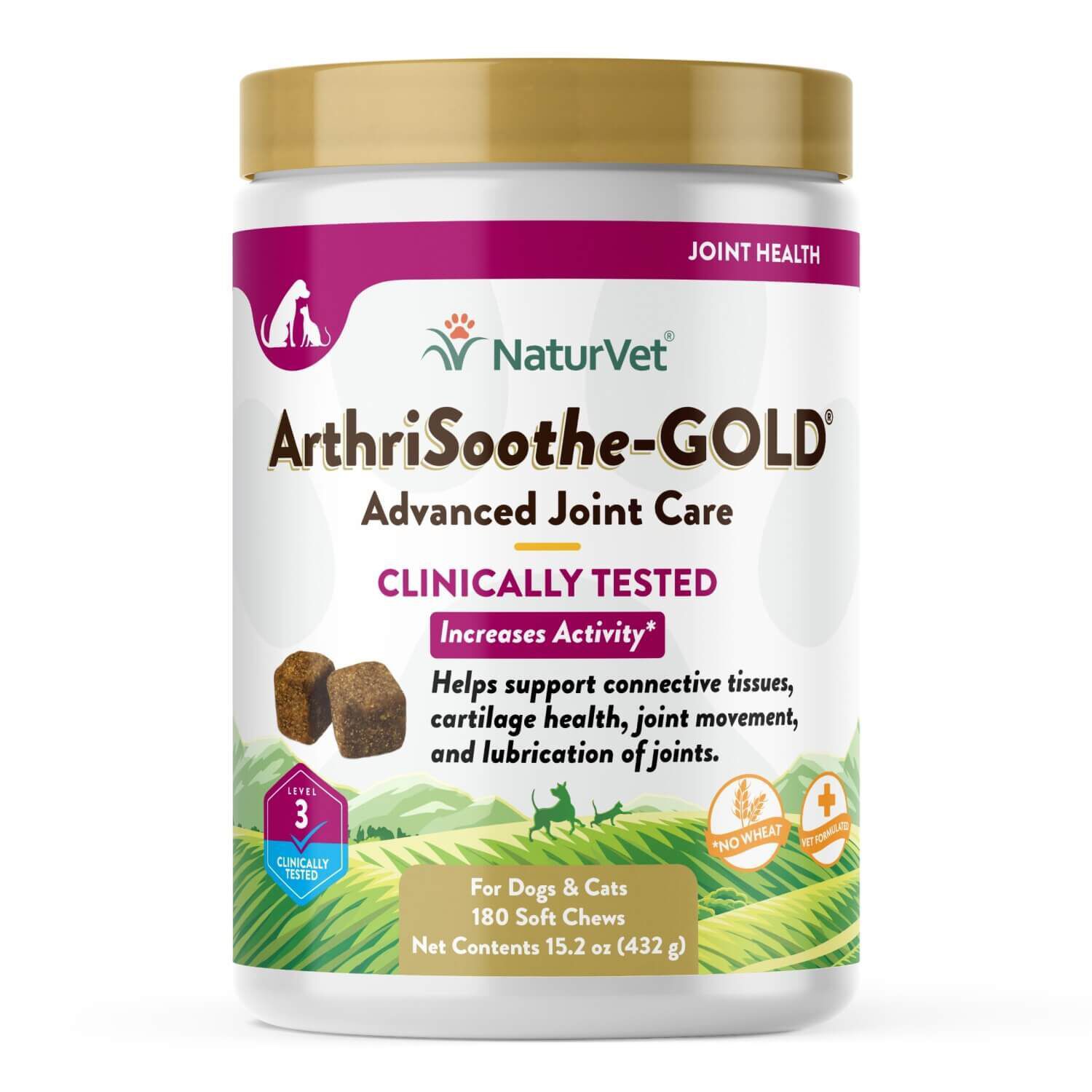 NaturVet ArthriSoothe-GOLD Level 3 Advanced Joint Care