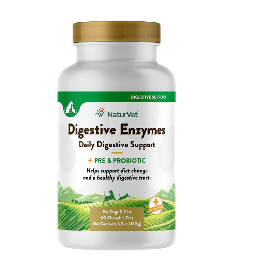 NaturVet Digestive Enzymes Plus Probiotic pet supplement