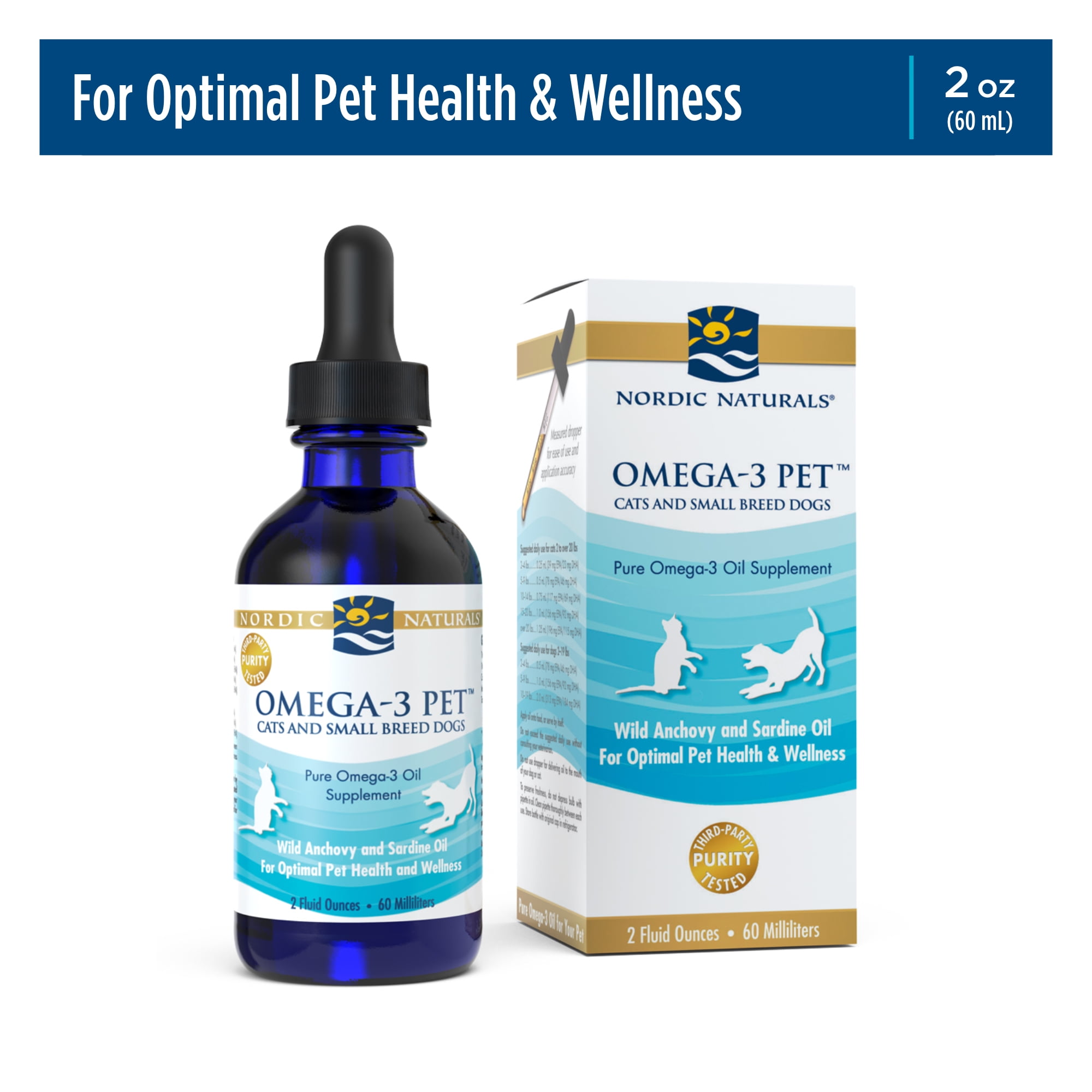 Nordic Naturals Omega-3 Pet, EPA & DHA for Dogs & Cats - Fish Oil Supplement