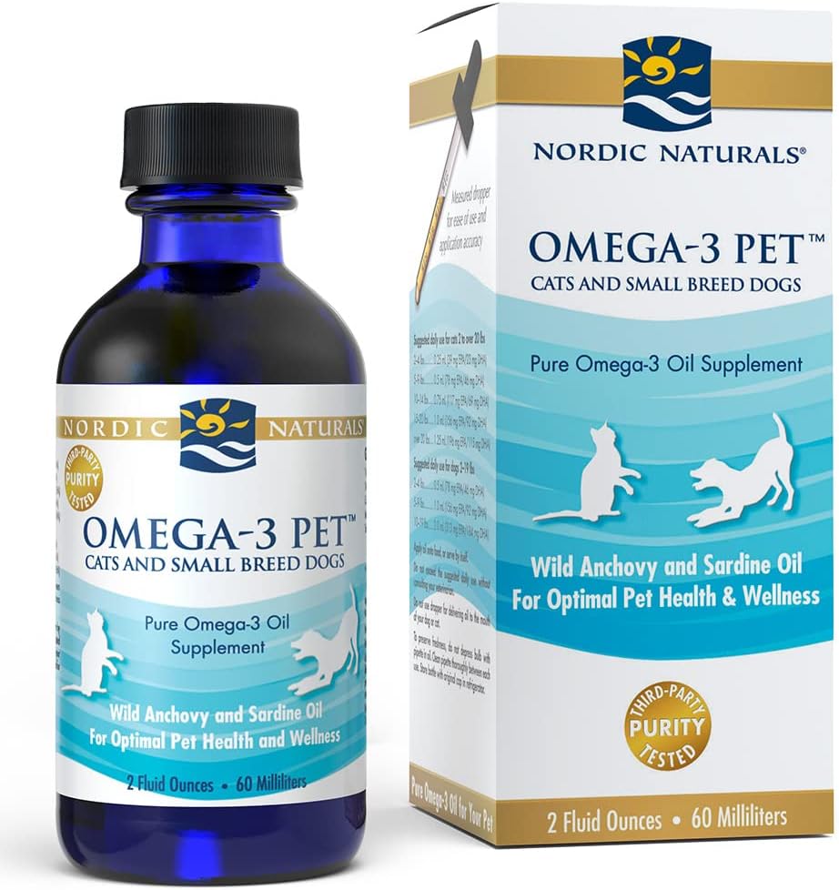Nordic Naturals Omega-3 Pet Fish Oil for Dogs & Cats