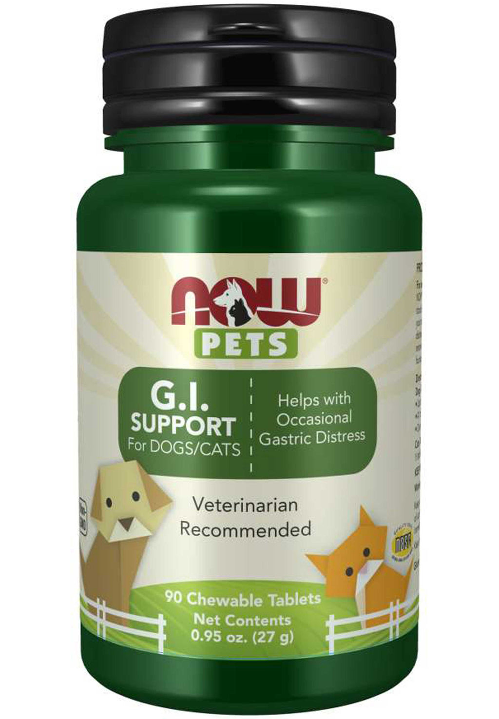 NOW Pets G.I. Support for Dogs/Cats pet supplement