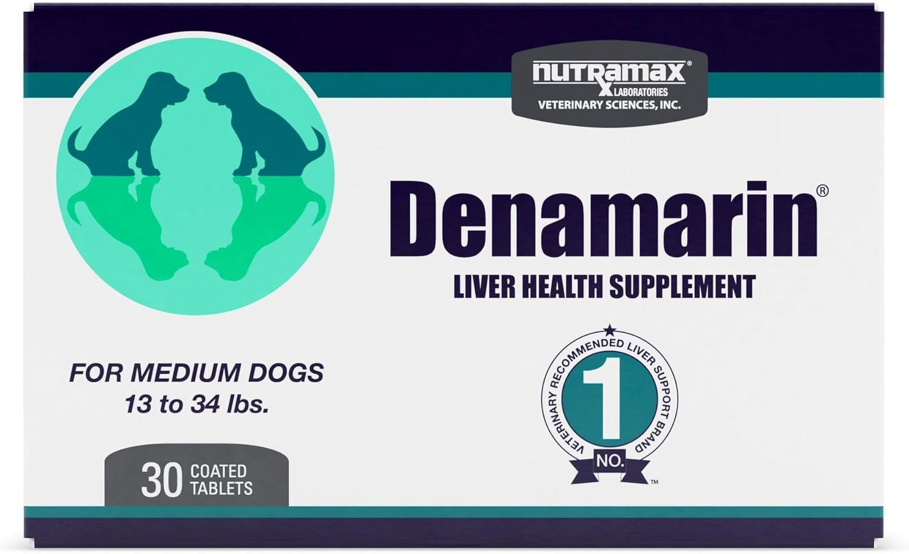Nutramax Denamarin Liver Health Supplement for Medium Dogs pet supplement