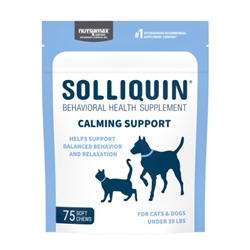 Nutramax Solliquin Calming Support for Small to Medium Dogs and Large Cats pet supplement