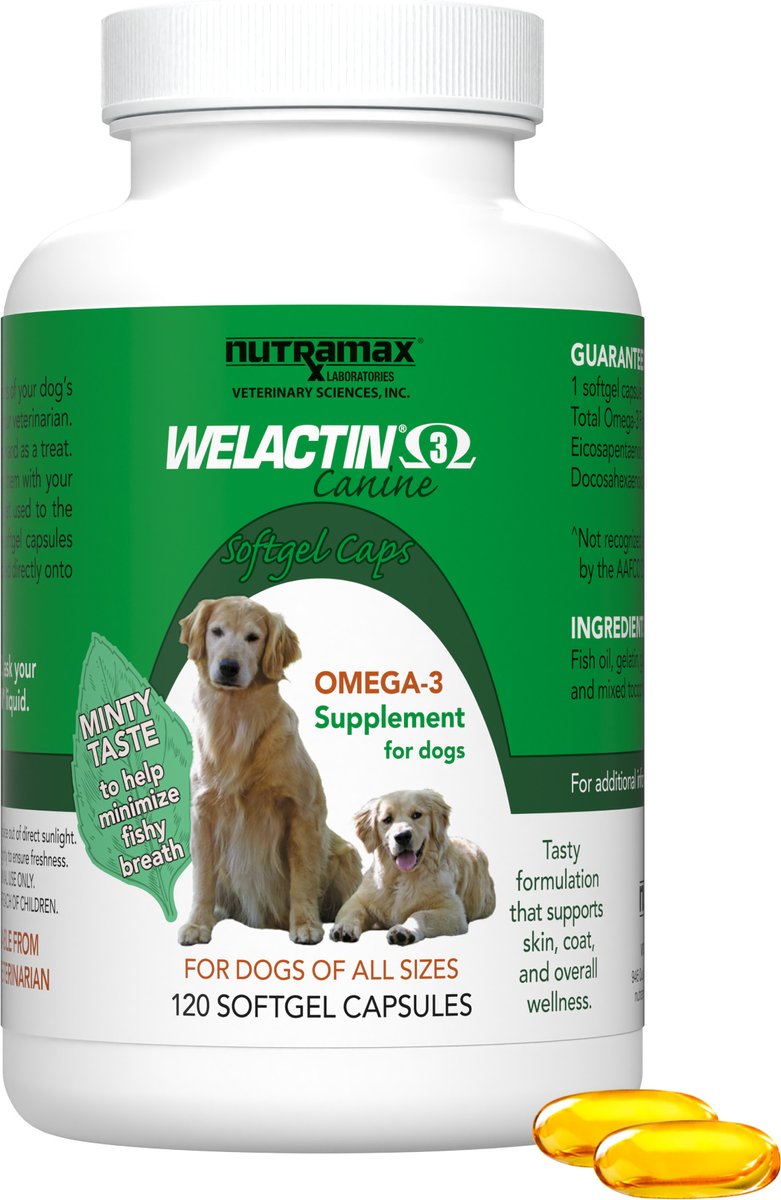Nutramax Welactin Omega-3 Fish Oil Skin & Coat Supplement