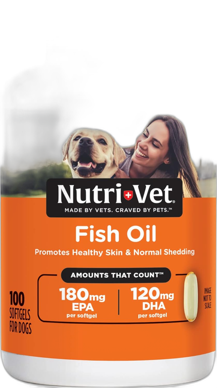 Nutri-Vet Fish Oil Softgels for Dogs dog skin & coat supplement