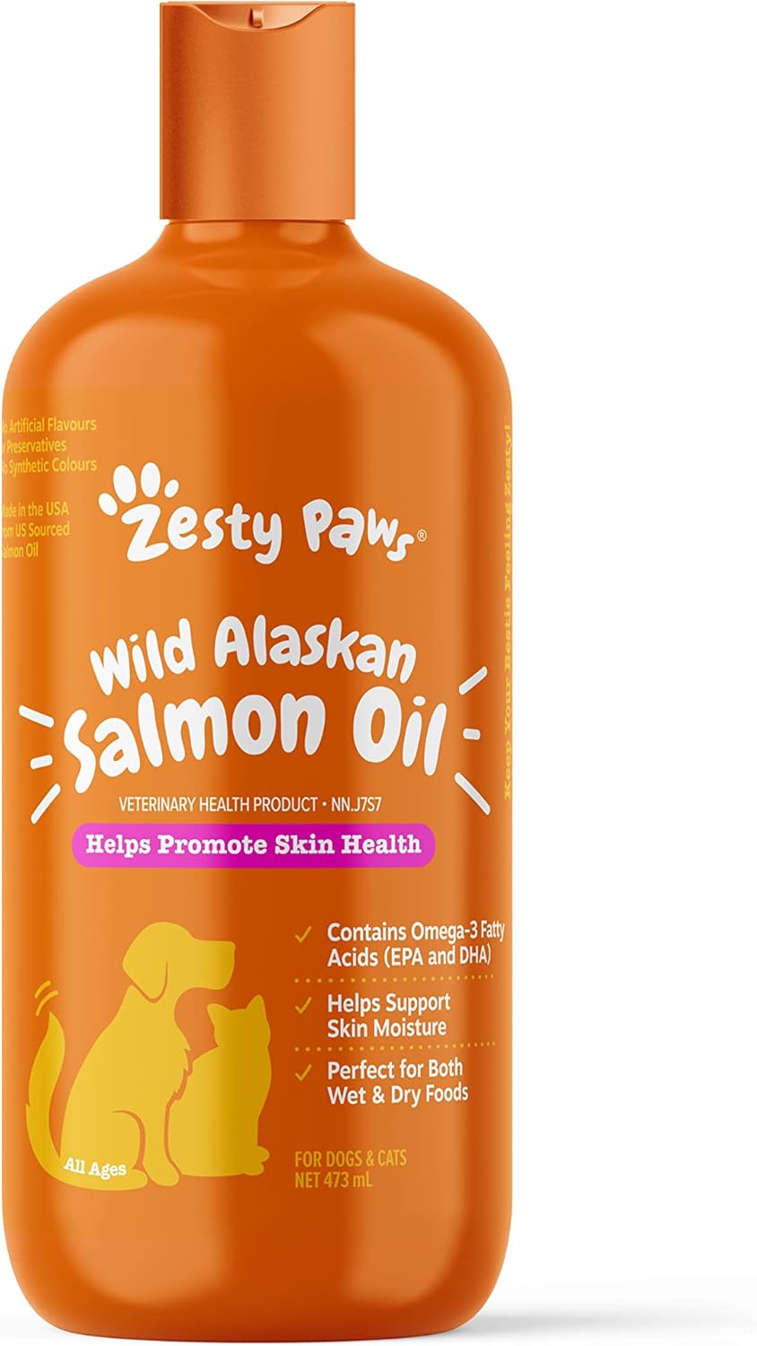 Omega 3 Wild Alaskan Salmon Oil by Zesty Paws