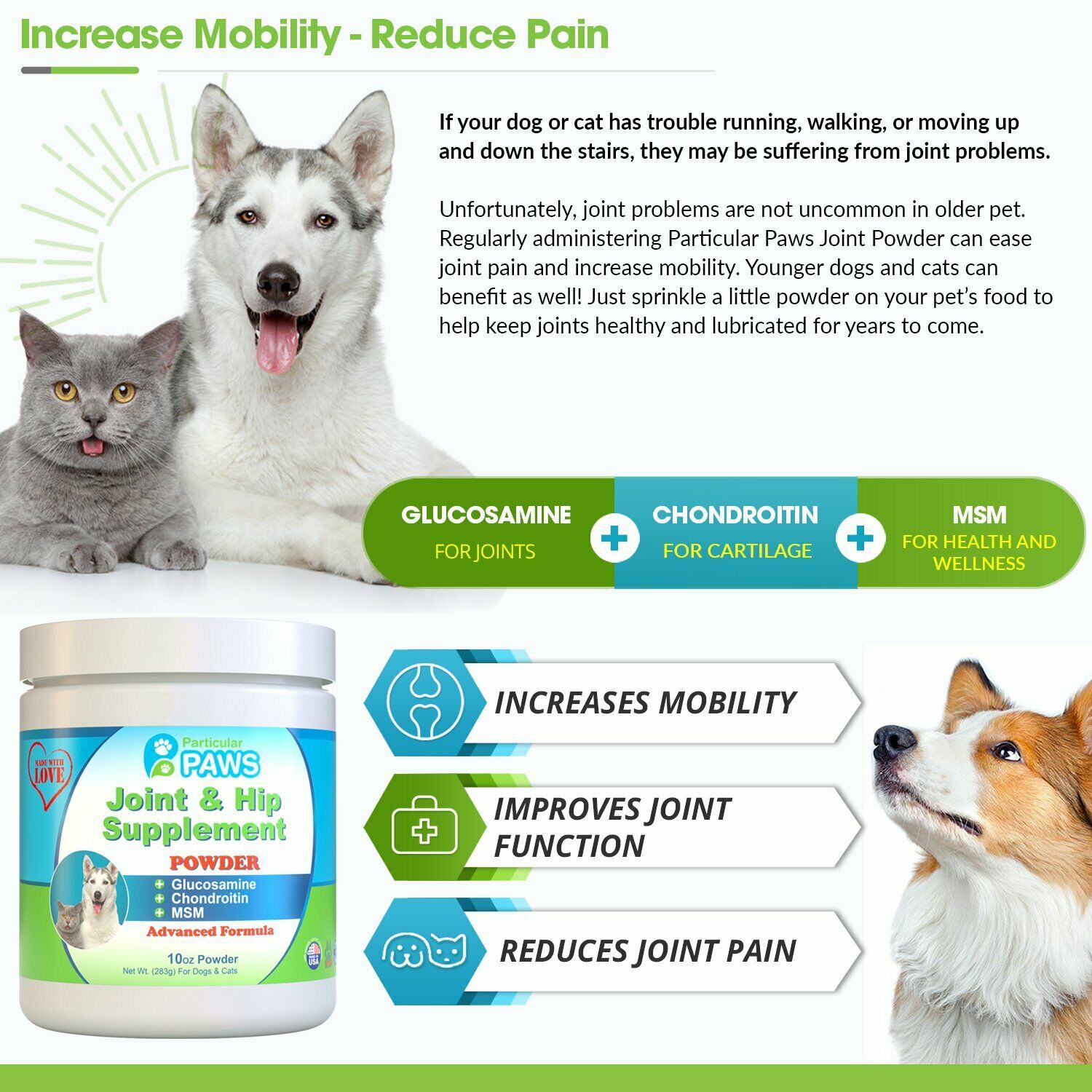 Particular Paws Hip & Joint Supplement for Dogs pet supplement