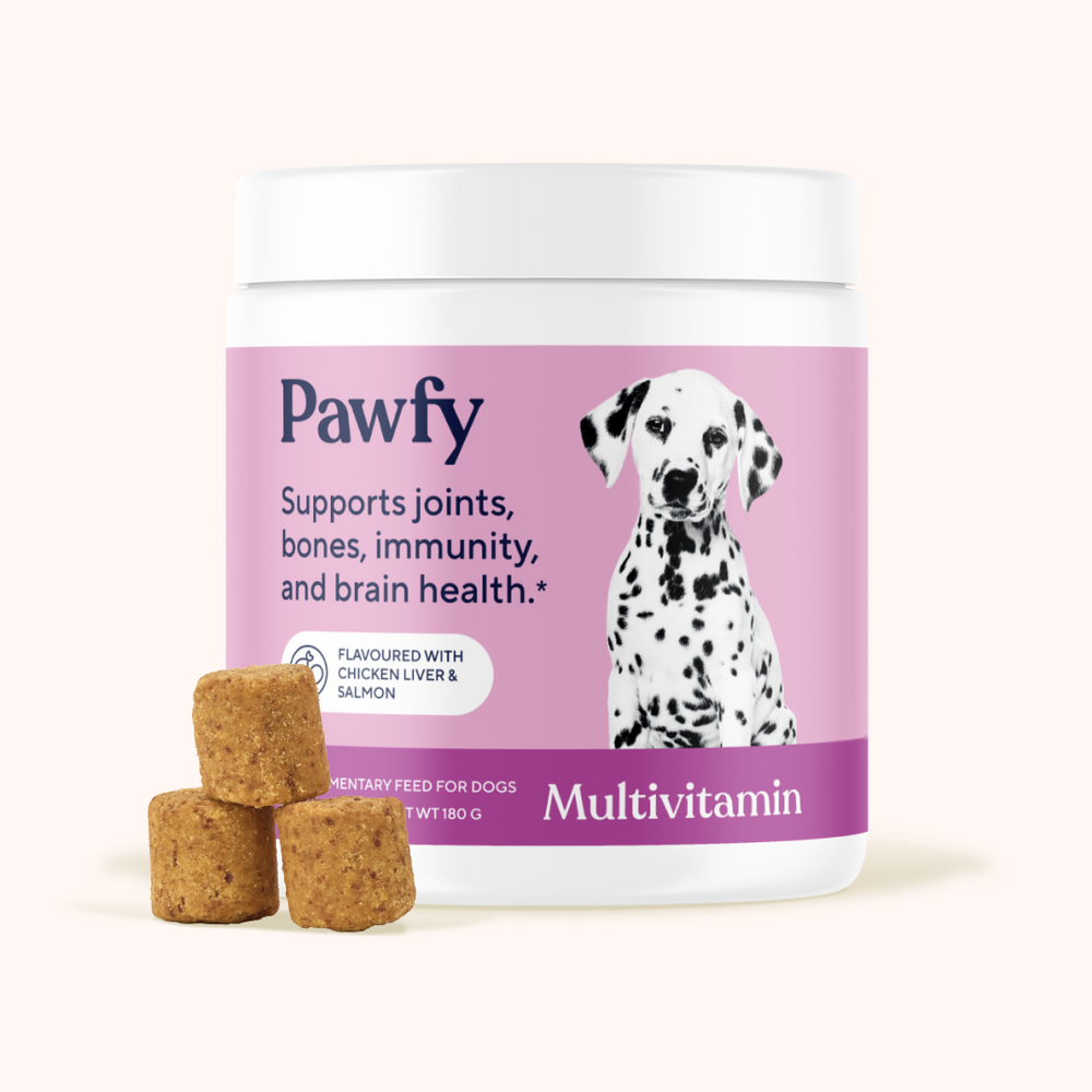 Pawfy 10-in-1 Multivitamin for Dogs - Immune, Joint, Skin, Gut & Heart Health