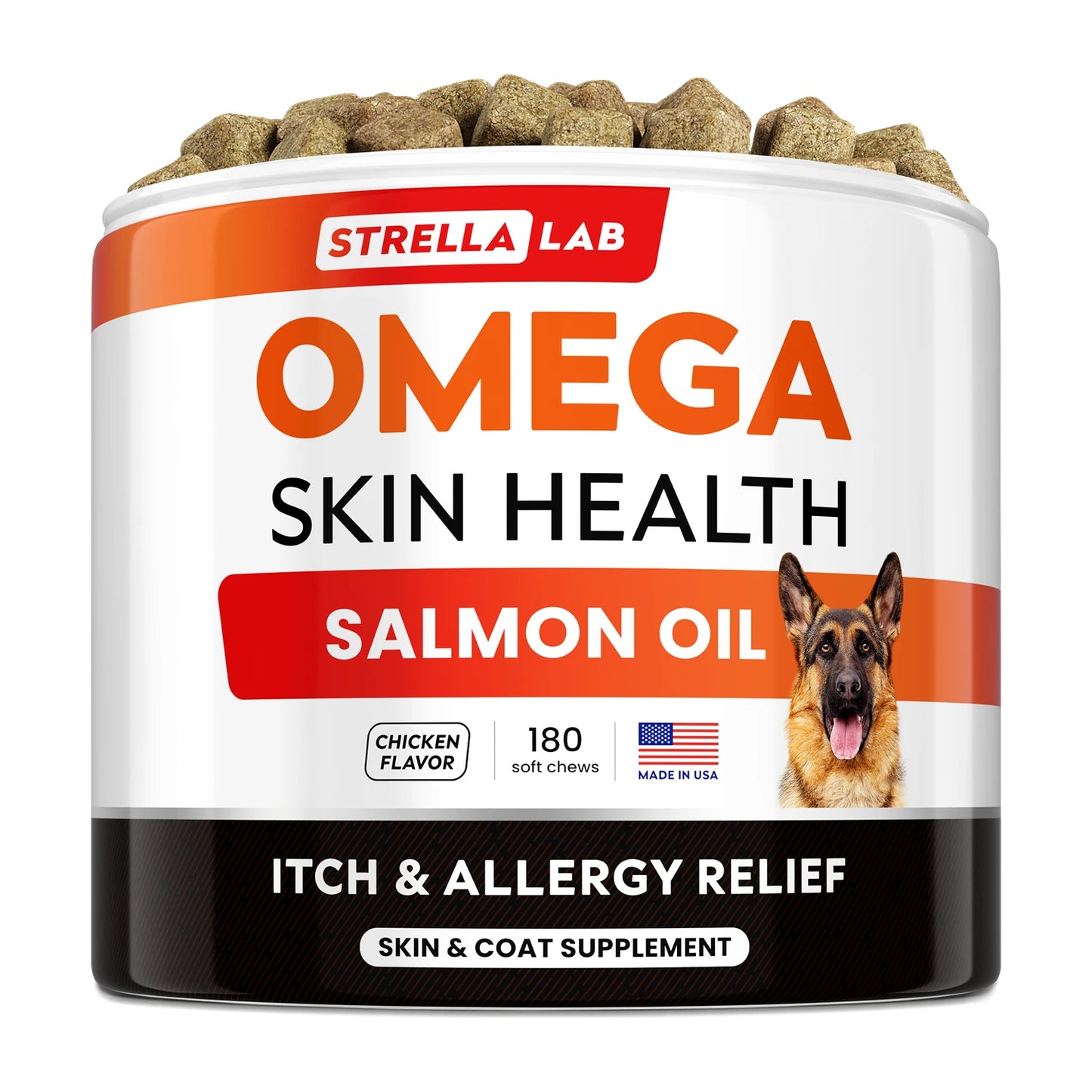 Pawfy Omega-3 Skin & Coat Soft Chews for Dogs