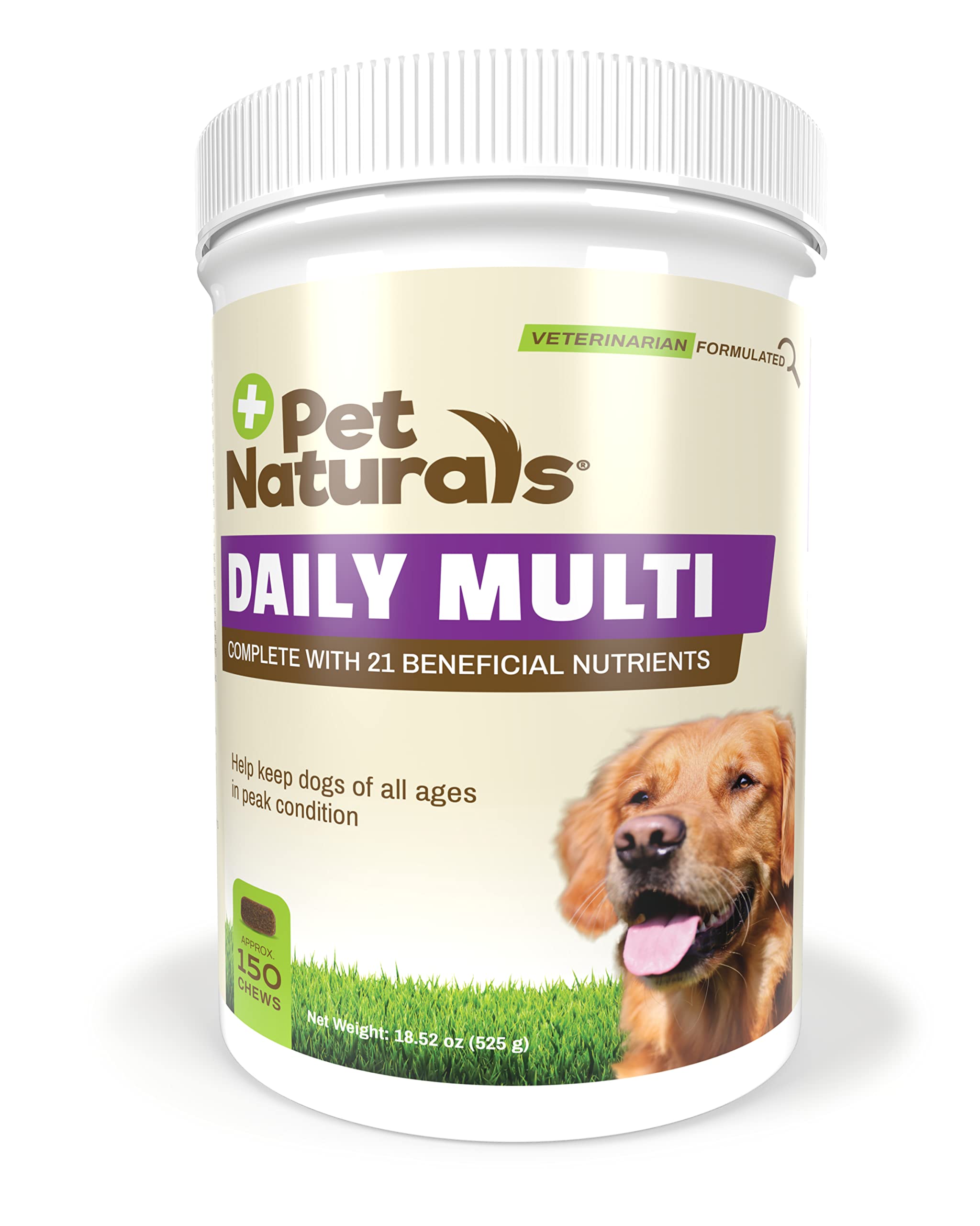 Pet Naturals of Vermont Daily Multi for Dogs - Comprehensive Vitamin & Mineral Support pet supplement