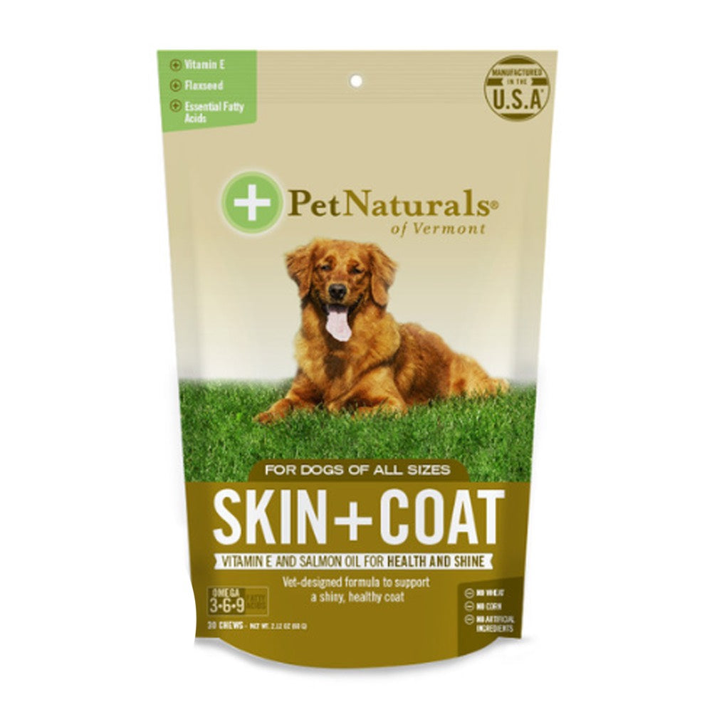 Pet Naturals of Vermont Skin & Coat Chews for Dogs & Cats skin & coat supplement