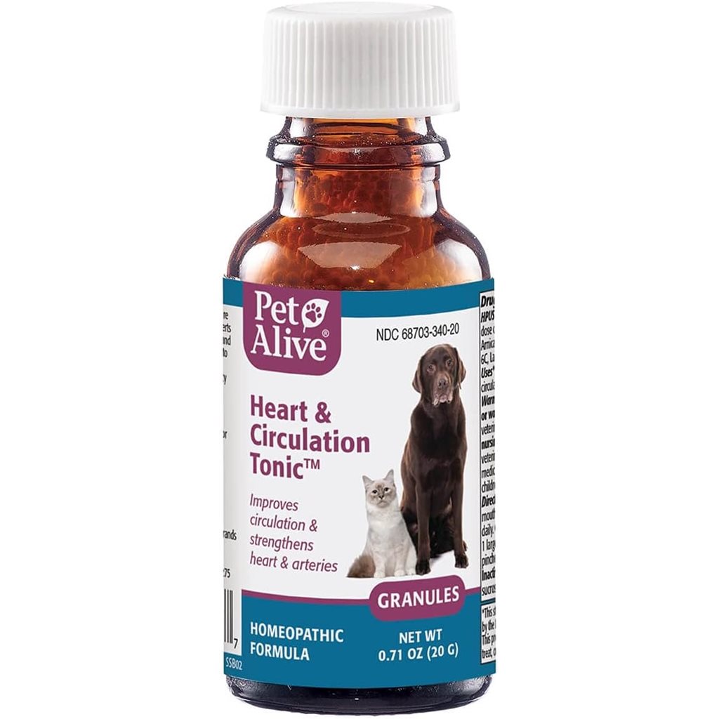PetAlive Heart and Circulation Tonic for Dogs and Cats, 2 fl oz pet supplement