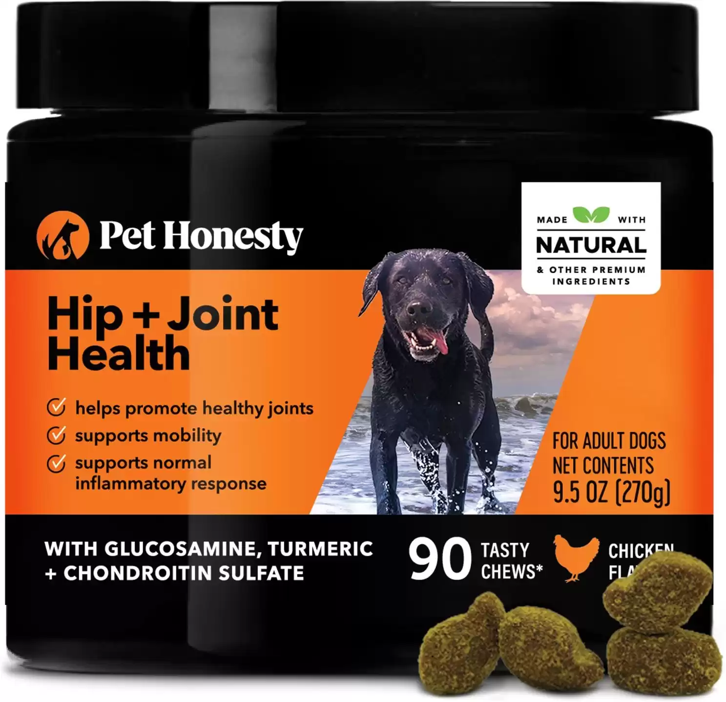 PetHonesty Advanced Hip & Joint Supplement for Dogs - Glucosamine, MSM, Turmeric