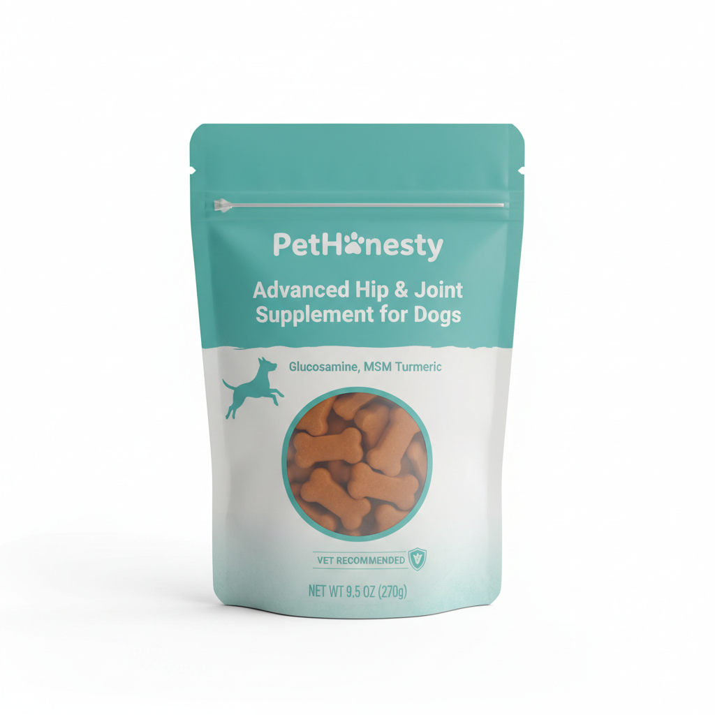 PetHonesty Advanced Hip & Joint Supplement for Dogs - Glucosamine, MSM, Turmeric