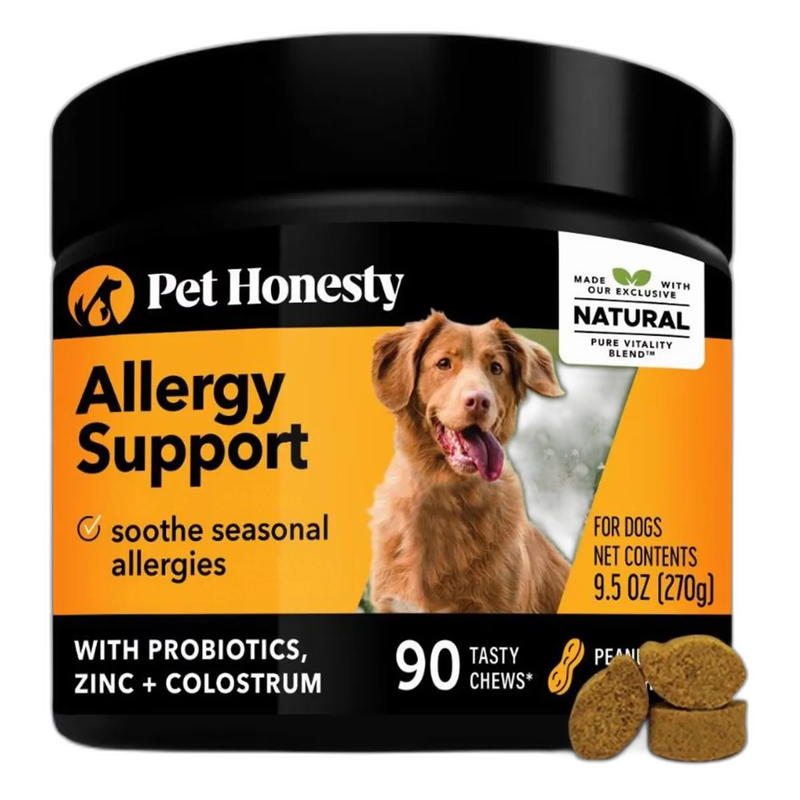 PetHonesty Allergy Support Chews dog skin & coat supplement