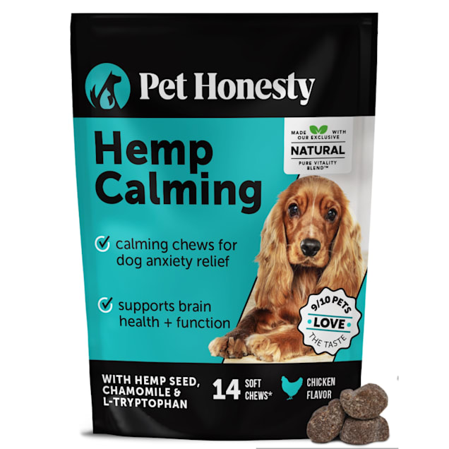 PetHonesty Calming Hemp+ Soft Chews for Dogs pet supplement