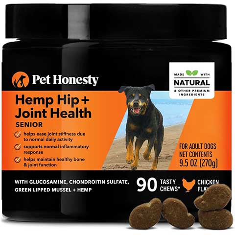 PetHonesty Hemp Hip + Joint Health Soft Chews