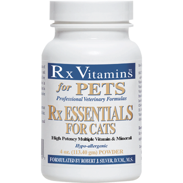Rx Vitamins Rx Essentials Powder Multivitamin for Cats, 4-oz bottle cat multivitamin supplements supplement