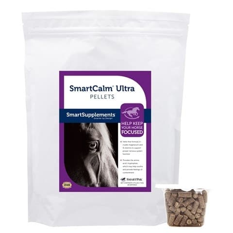 SmartEquine SmartSupplements SmartCalm Ultra Pellet Horse Calming Supplement, 7.5-lb bag