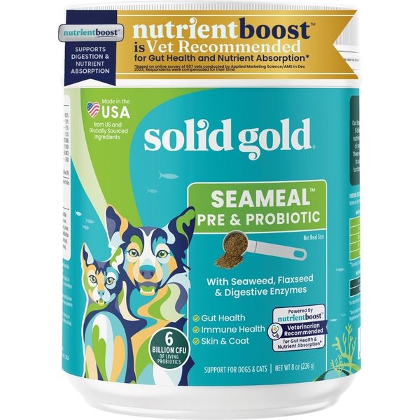 Solid Gold Gut Health Probiotic Powder for Dogs & Cats by Solid Gold