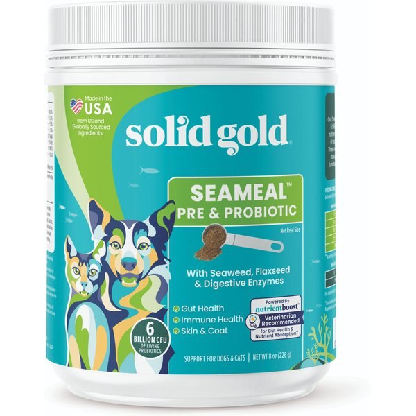 Solid Gold SeaMeal for Dogs & Cats, 8-in-1 Nutritional Supplement Powder pet supplement