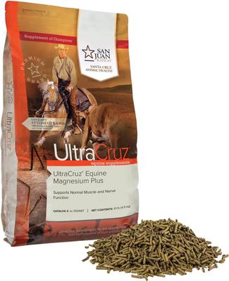 UltraCruz Equine Magnesium Plus Pellet Horse Supplement, 10-lb bag